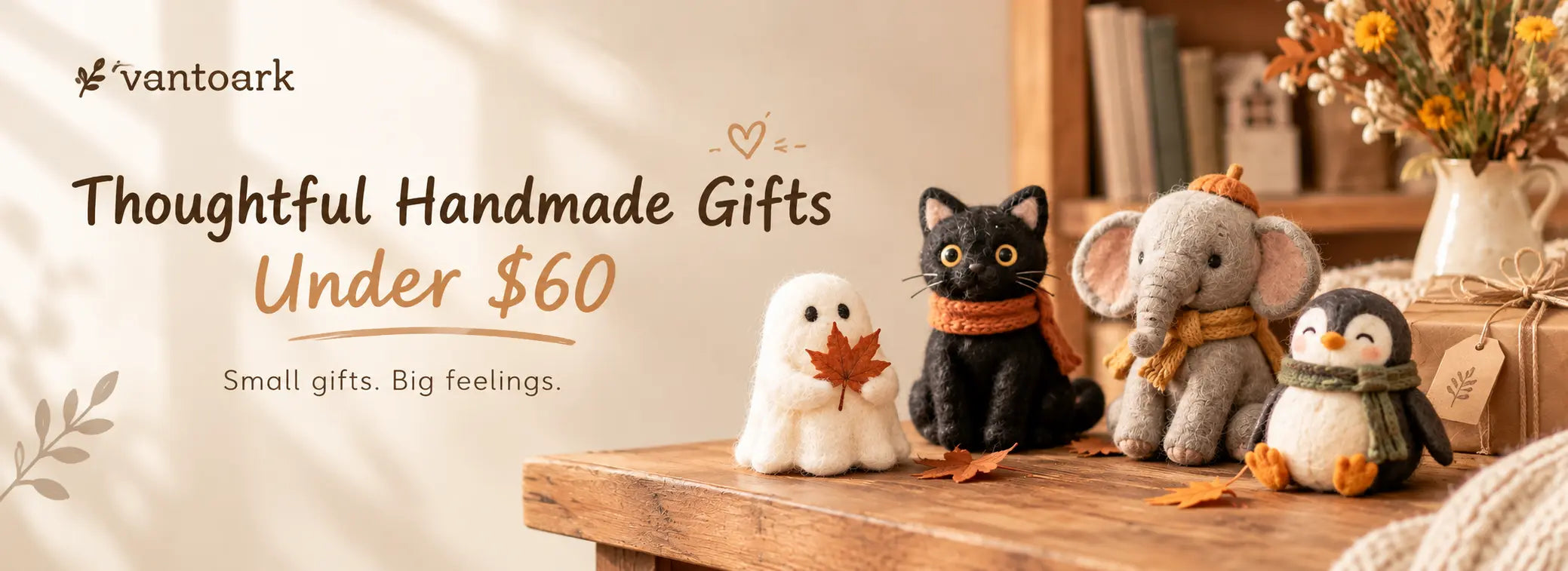 Thoughtful Handmade wool felt Gifts Under $60