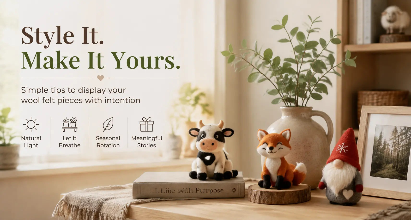 5 Simple Ways to Style Wool Felt Decor in Your Home