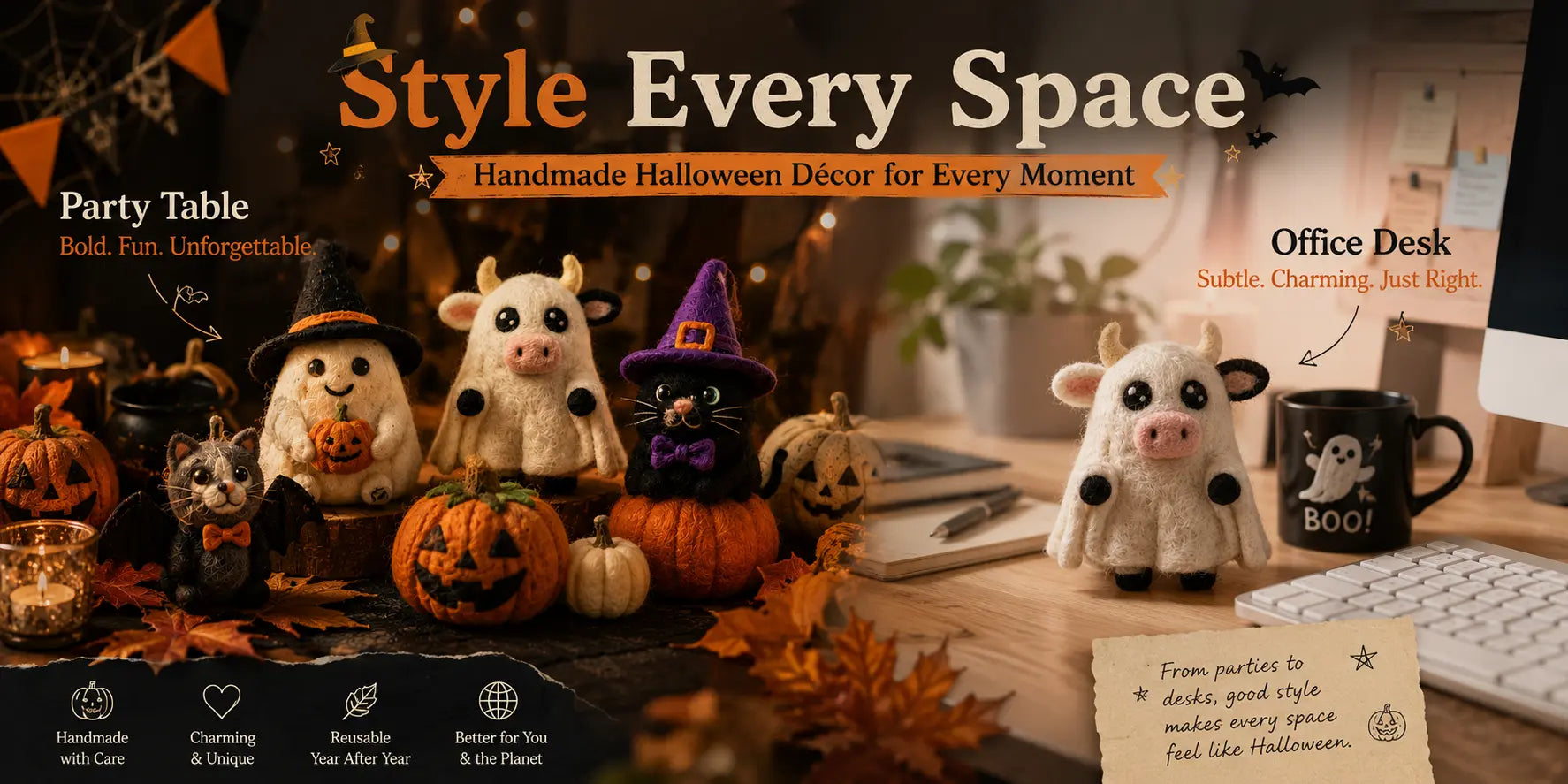 Halloween Decor for Your Desk and Your Party Table