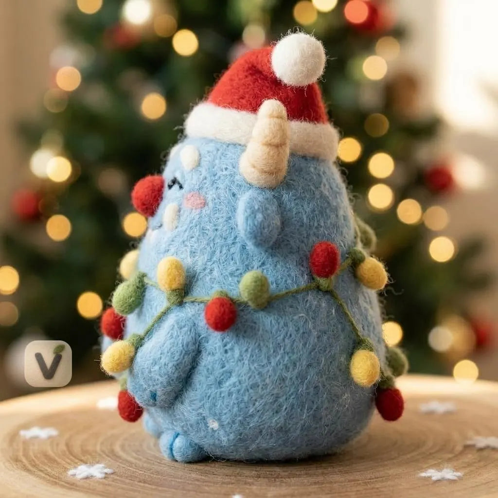 Blue Monster's Fairy Light Figurine