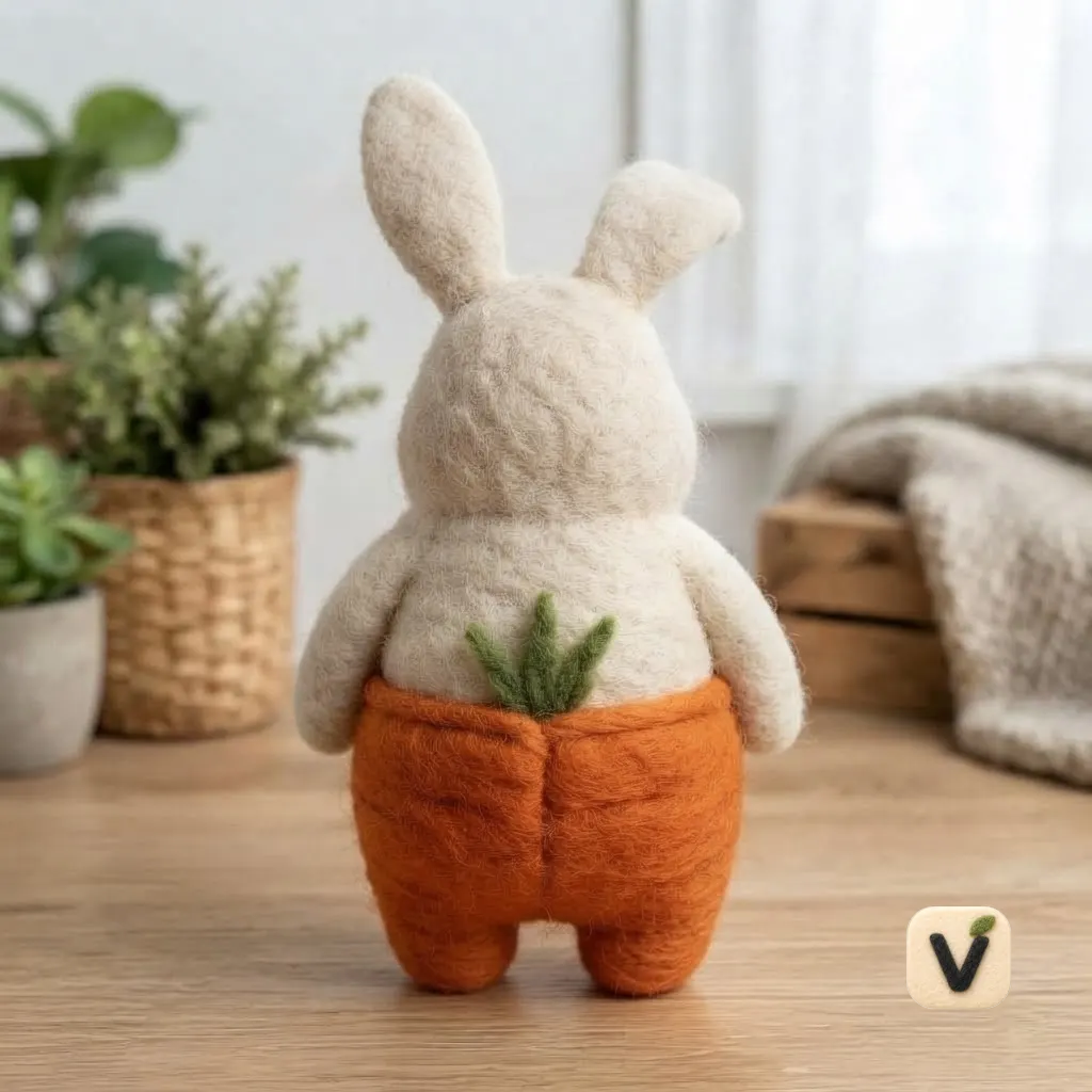 Carrot Bunny Figurine