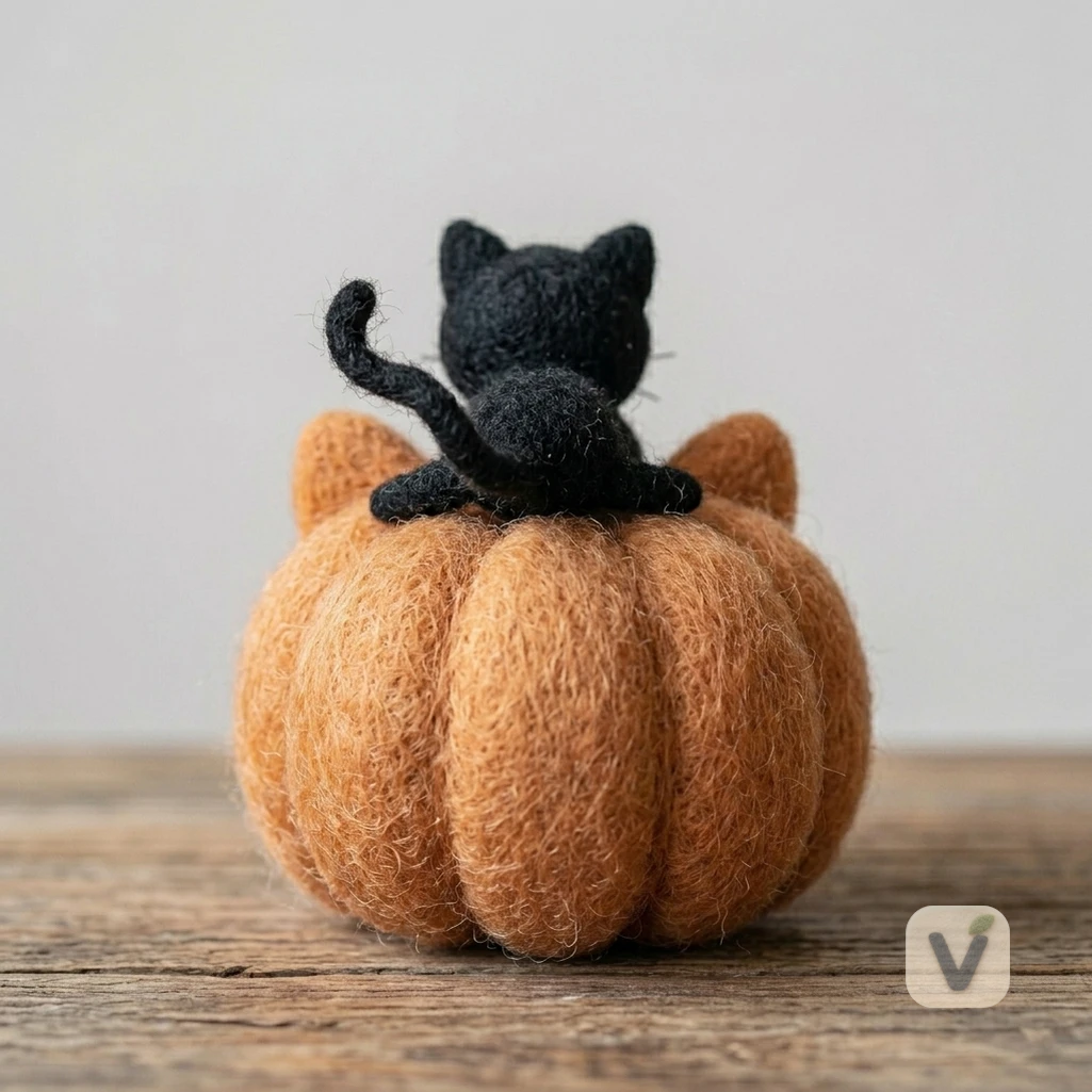 Cat on Pumpkin