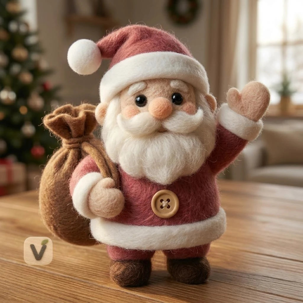 Cheerful Santa Figurine