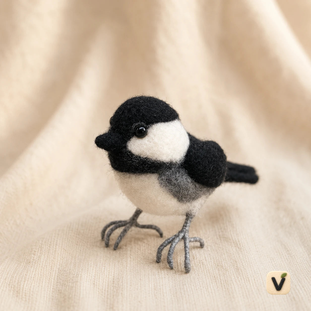 Chickadee Bird Figurine