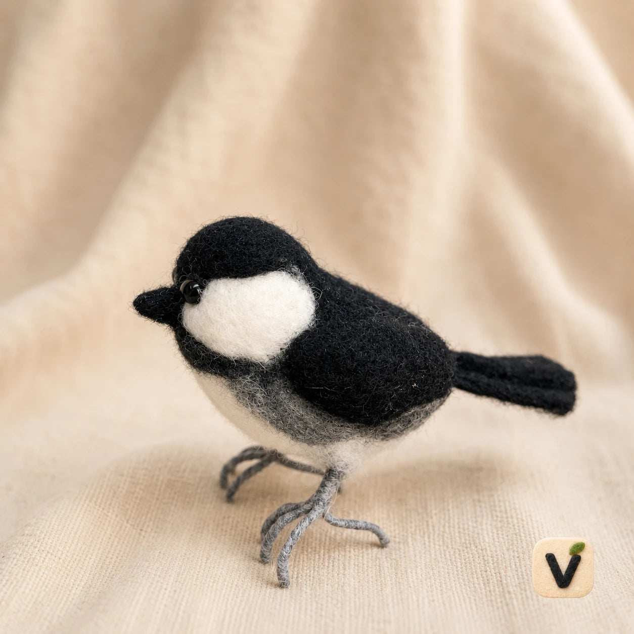 Chickadee Bird Figurine