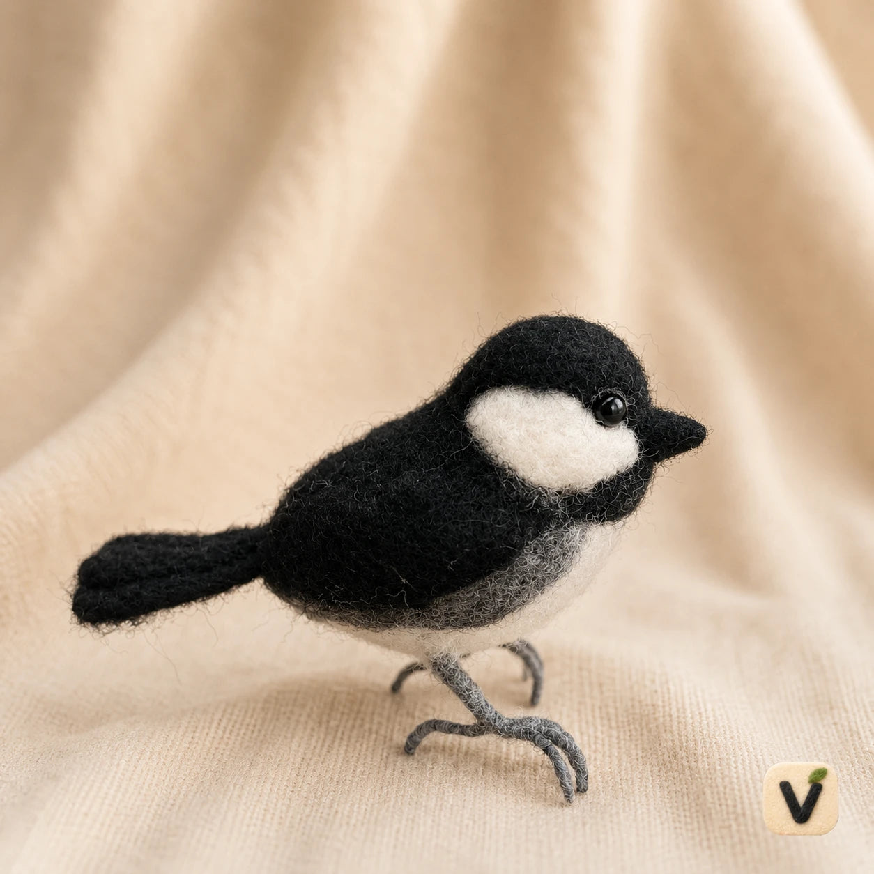 Chickadee Bird Figurine