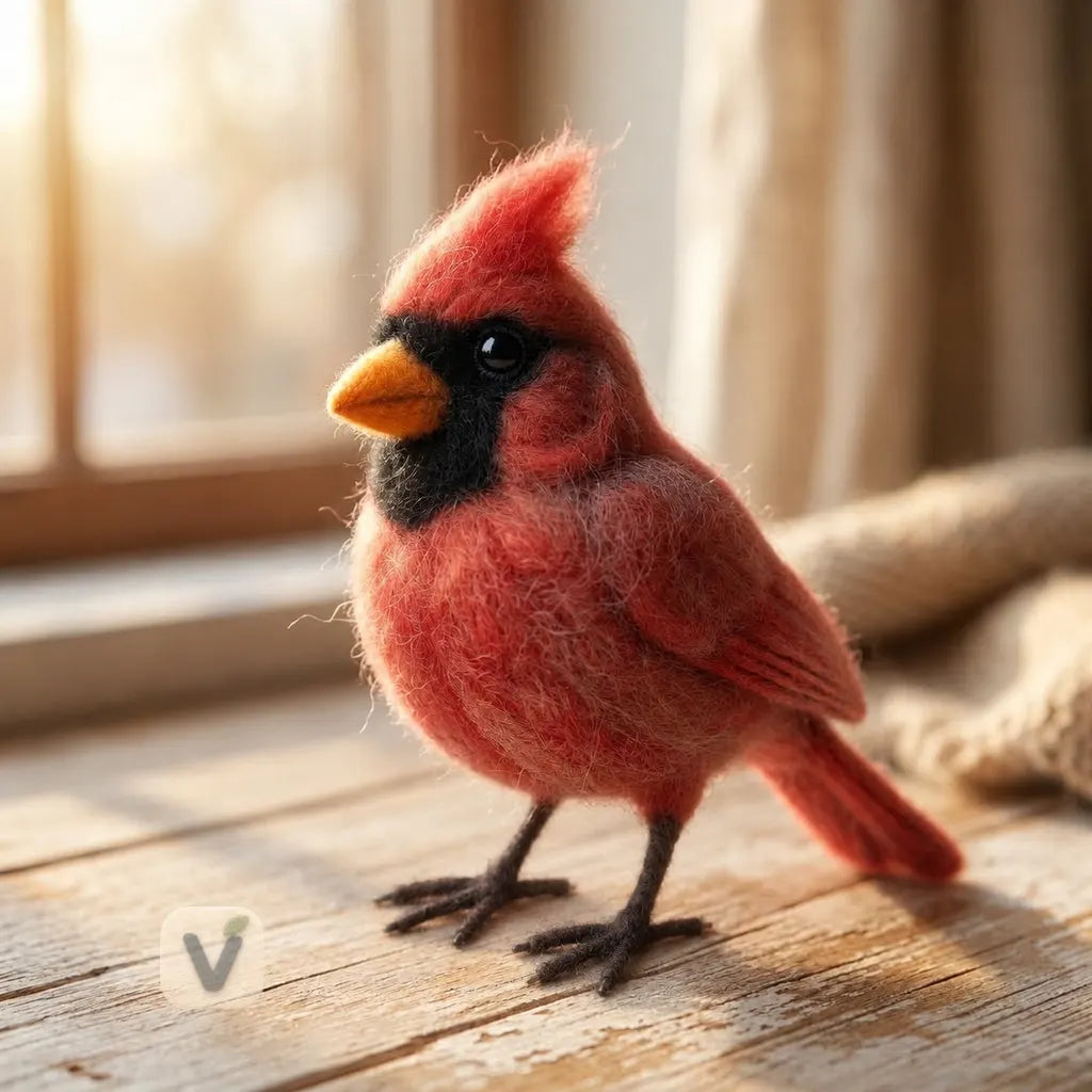 Christmas Cardinal Figurine