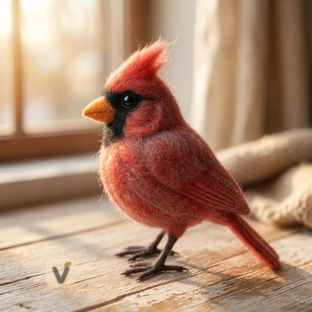 Christmas Cardinal Figurine