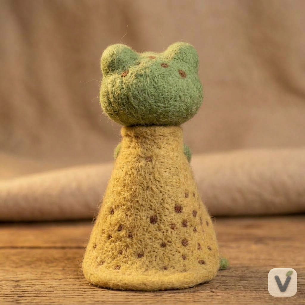 Cloaked Frog Figurine