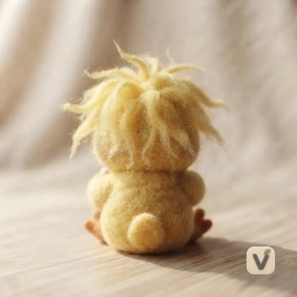 Coffee Duck Felt Figurine