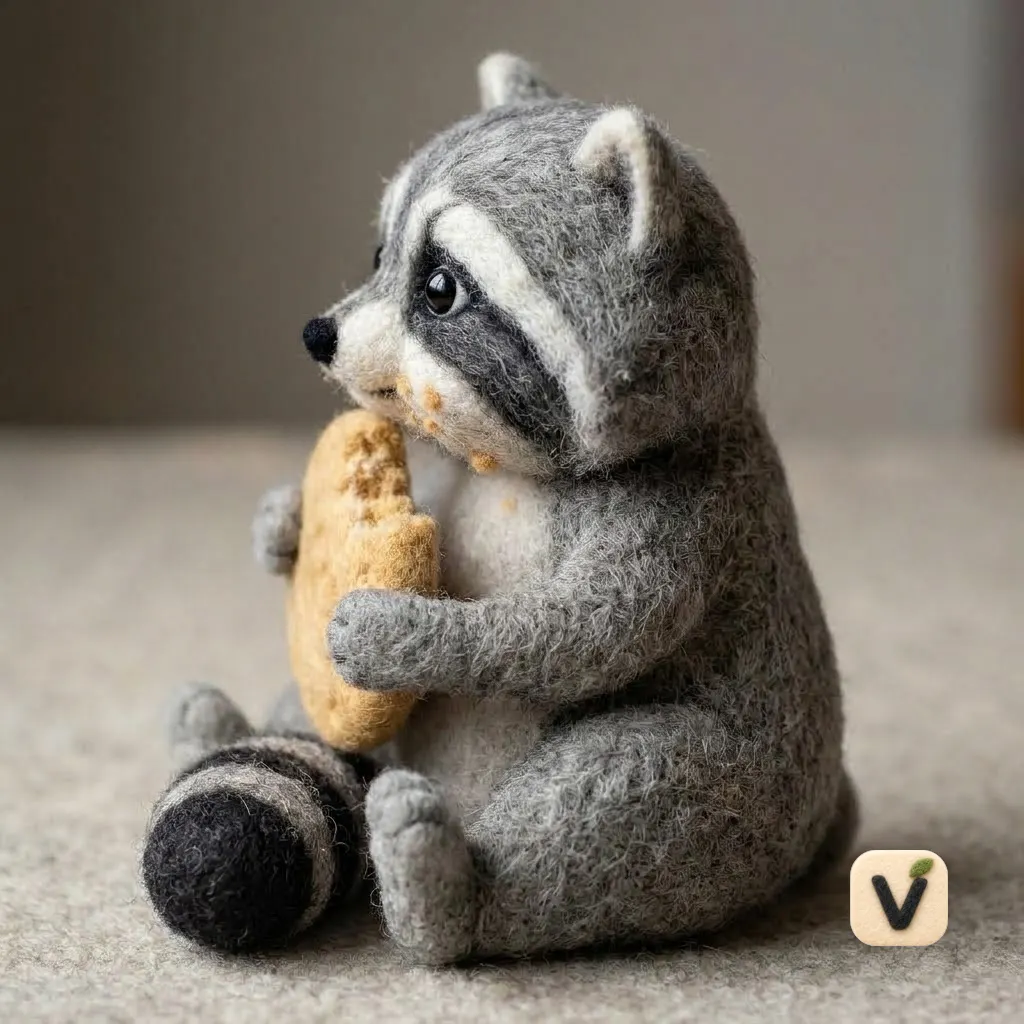 Cookie Raccoon Buddy Figurine