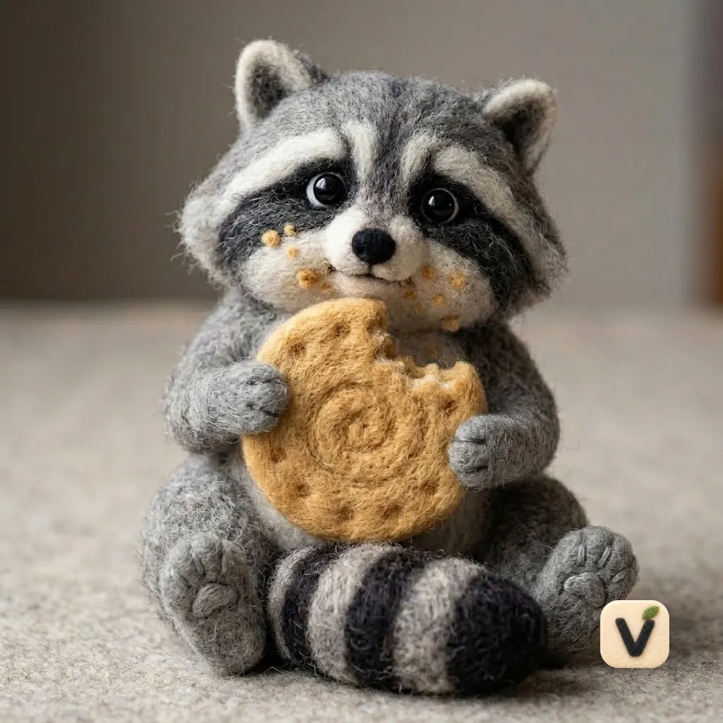 Cookie Raccoon Buddy Figurine