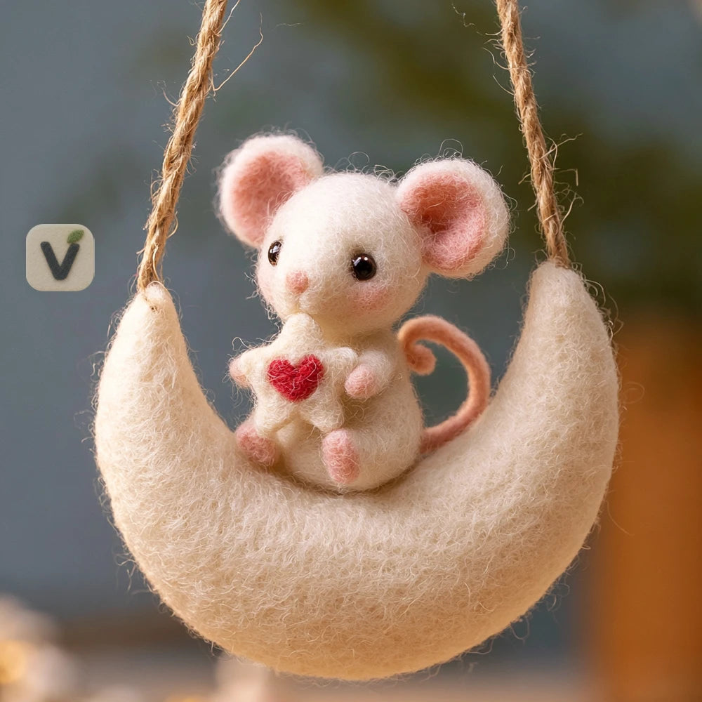 Crescent Heart Mouse