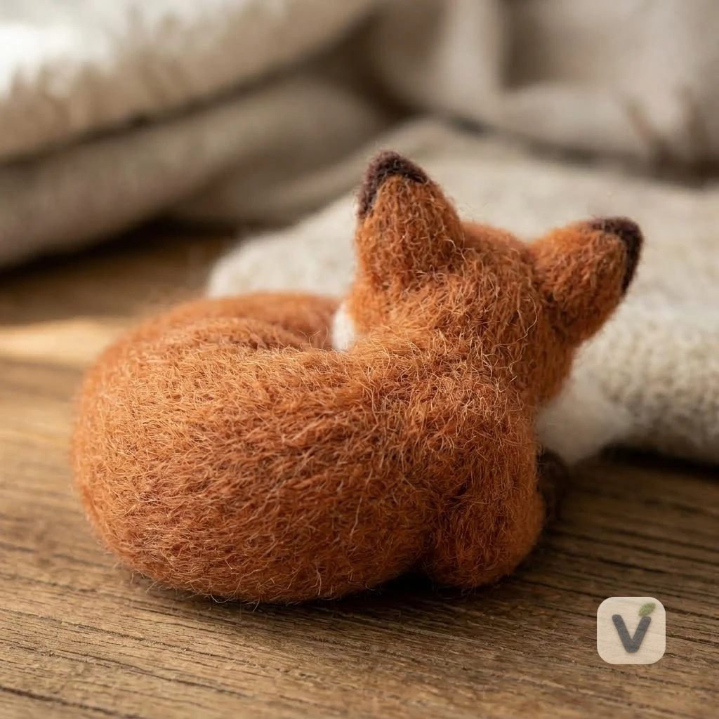 Curled Sleeping Fox