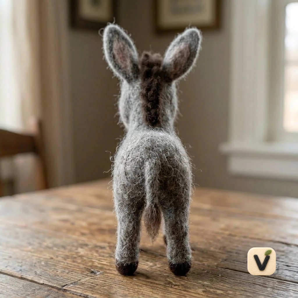 Cute Grey Donkey