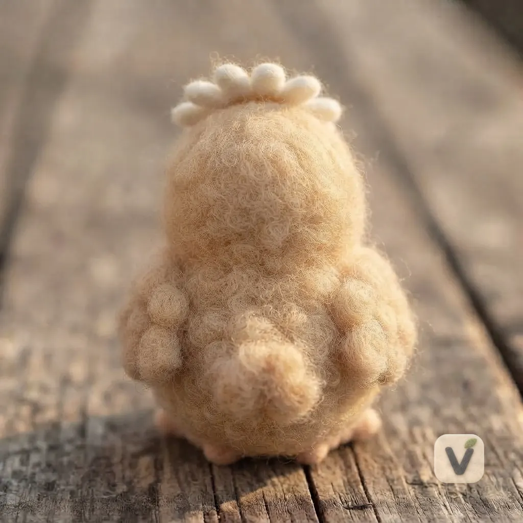 Felt Chick Figurine