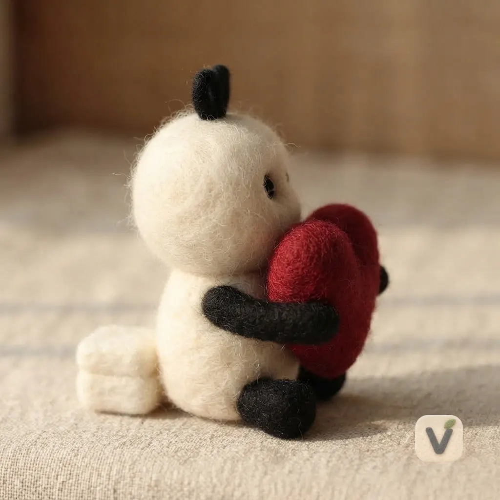 Felt Heart Character