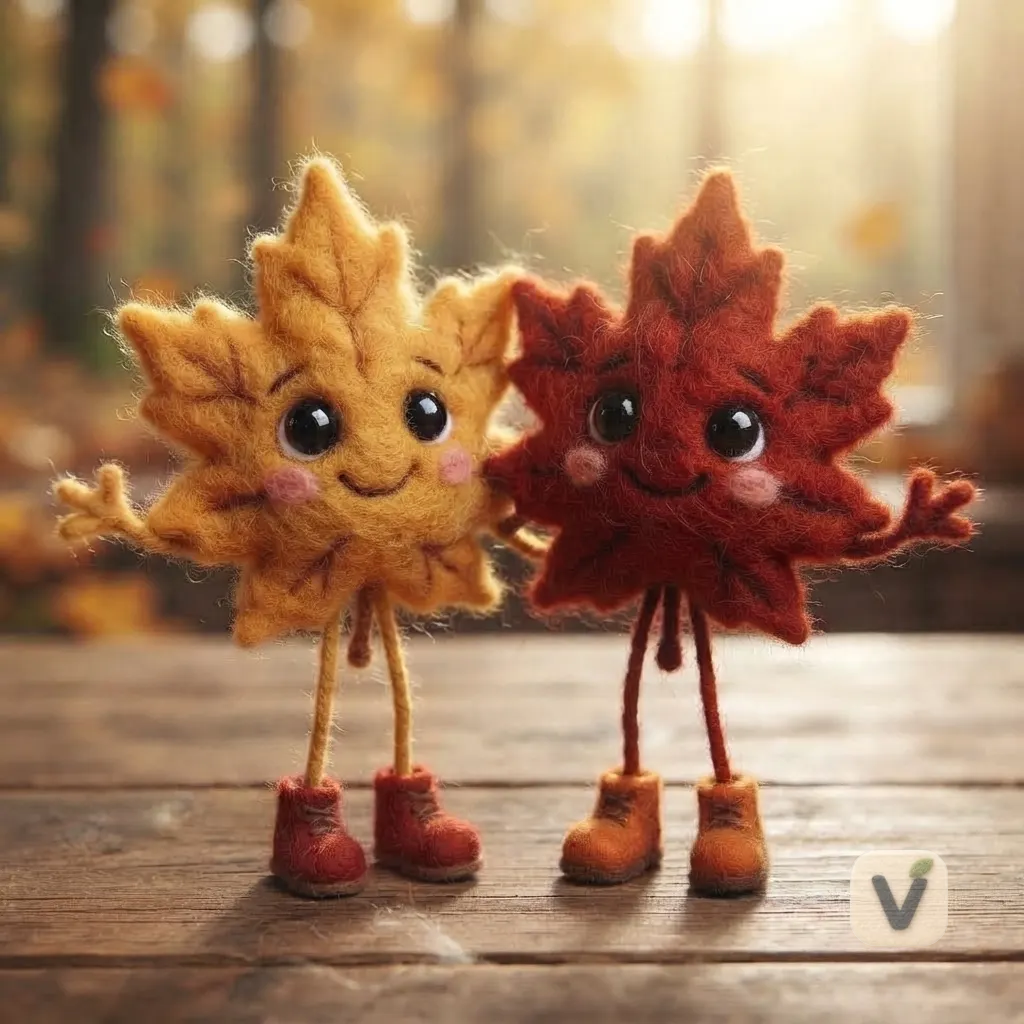 Felt Maple Leaf Doll