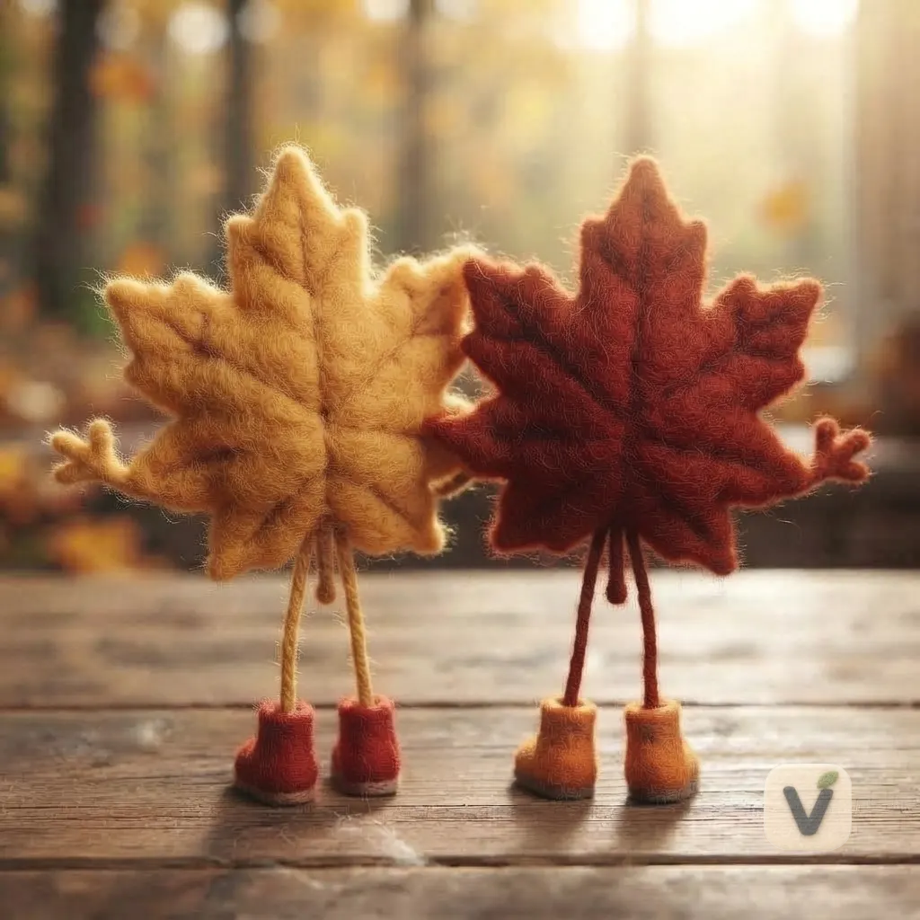 Felt Maple Leaf Doll