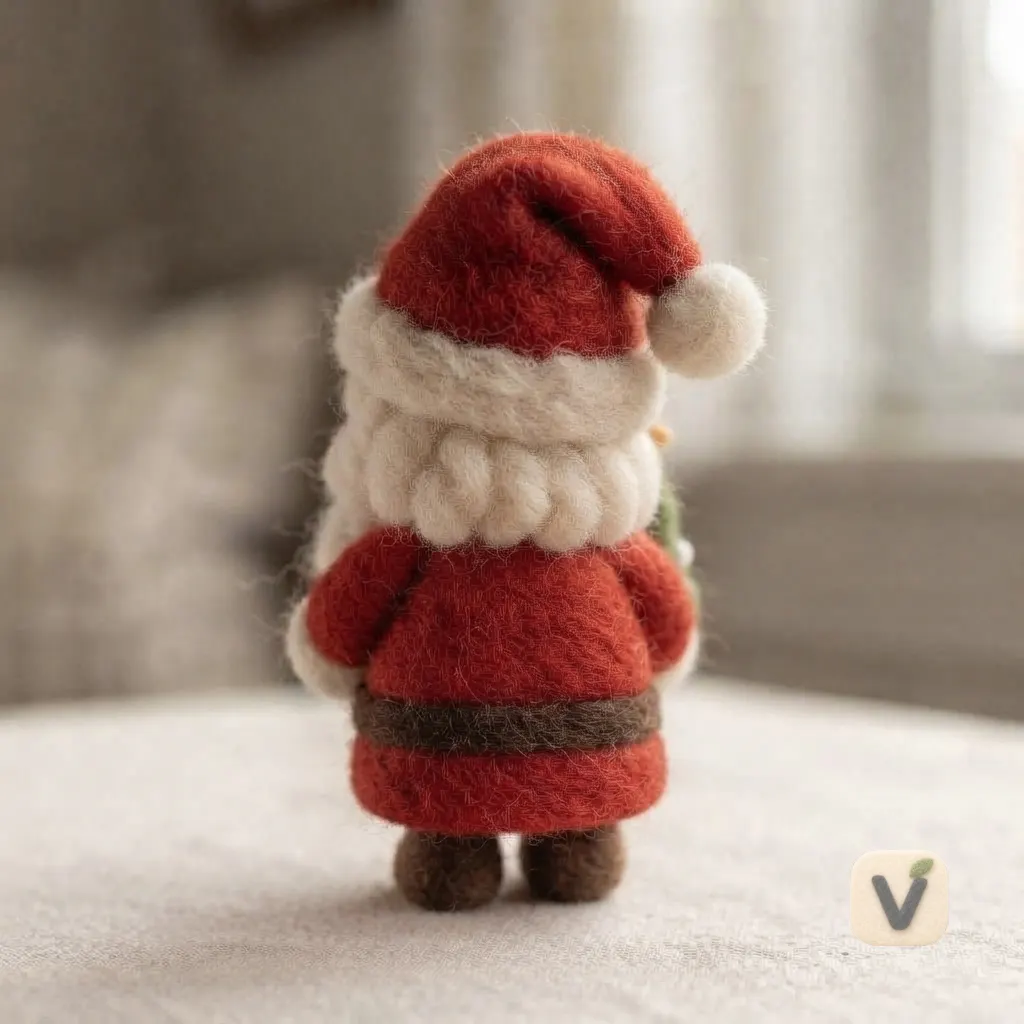 Felt Santa Figurine