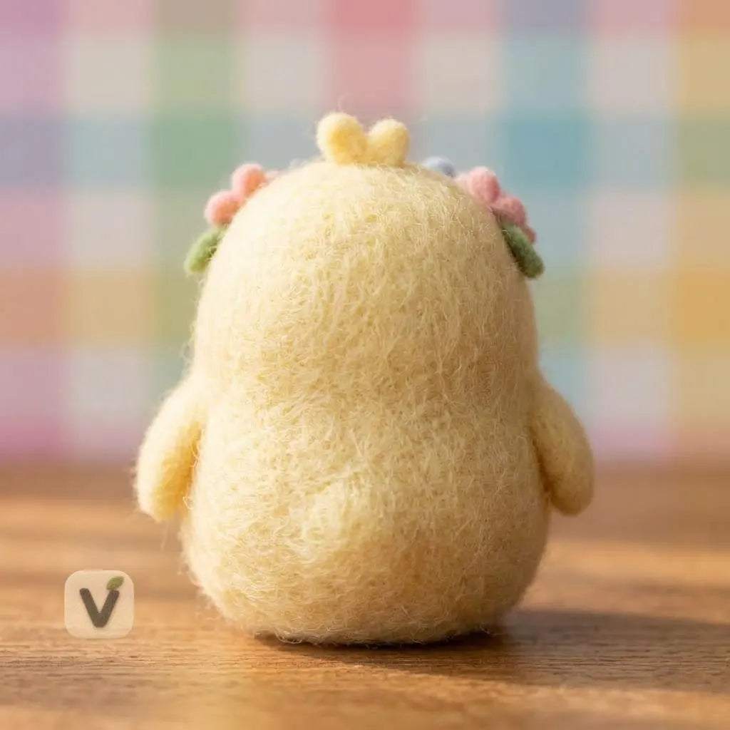 Flower Crown Chick Figurine