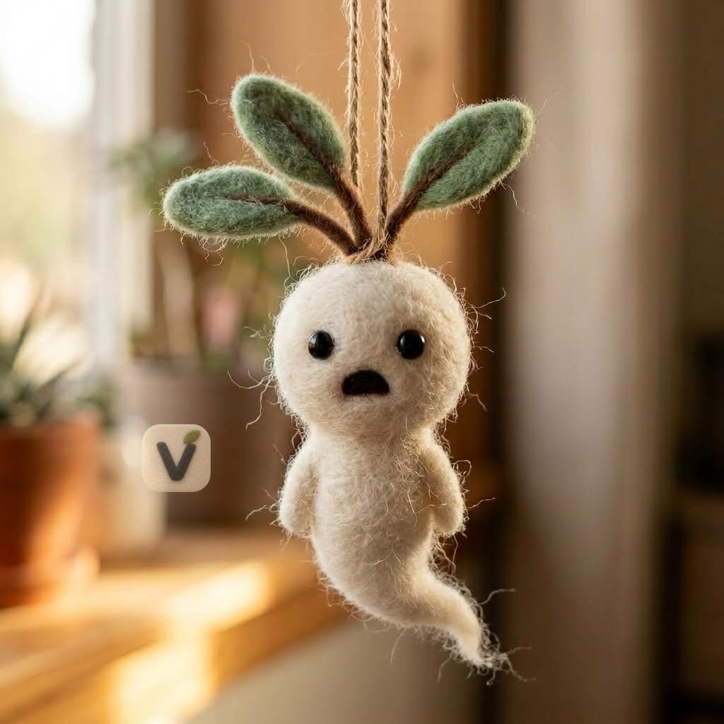 Ghost Mandrake Figurine