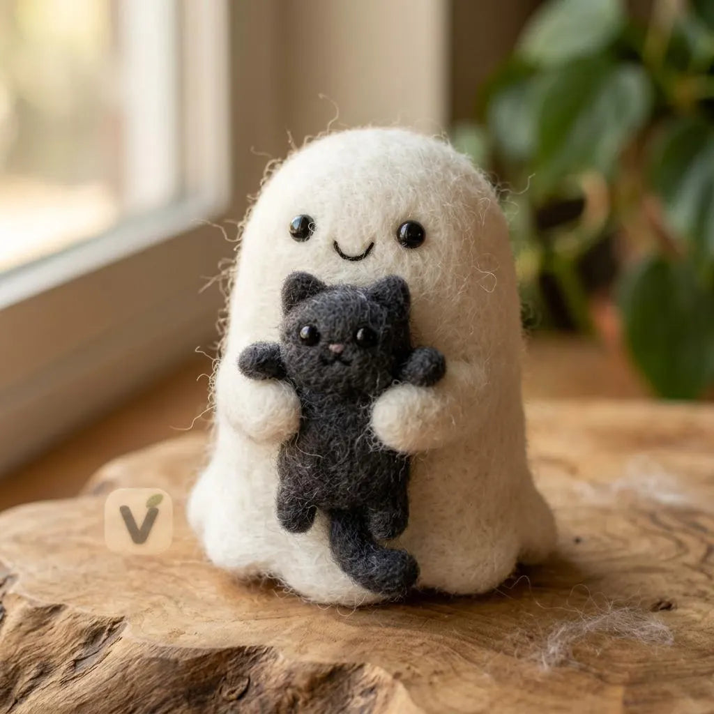 Ghost's Kitty Embrace Figurine