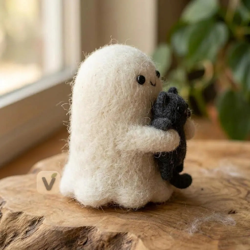 Ghost's Kitty Embrace Figurine