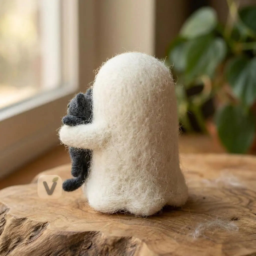 Ghost's Kitty Embrace Figurine