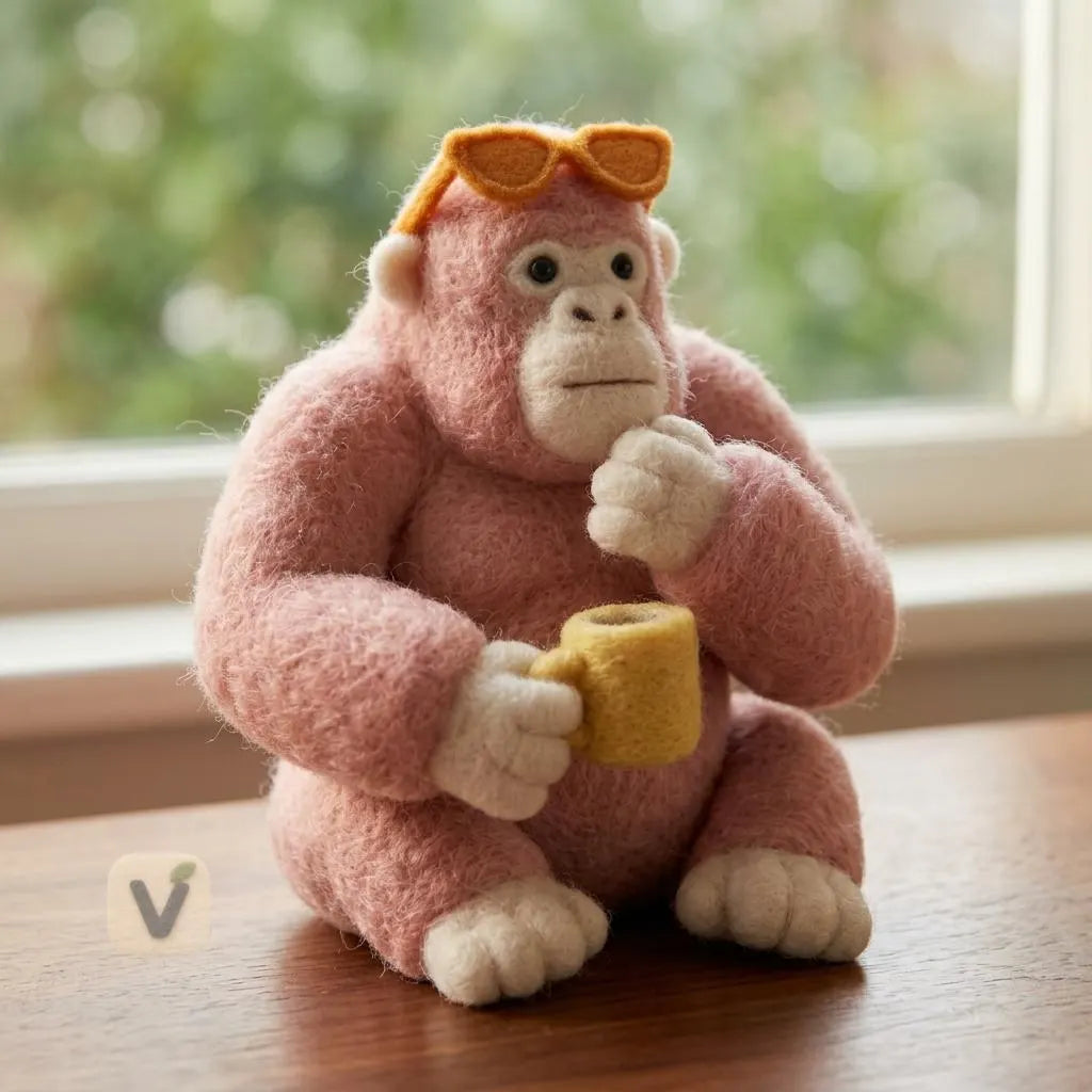 Gorilla's Coffee Break Figurine