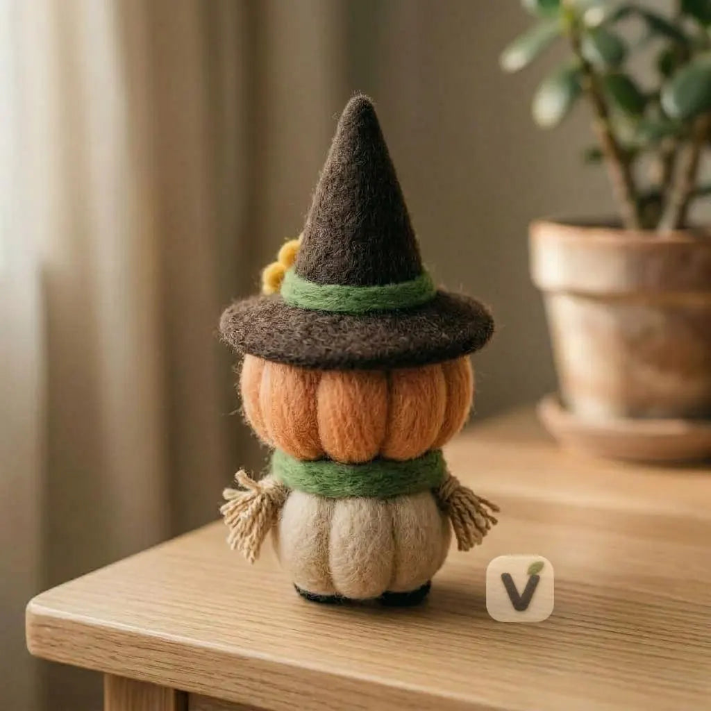 Harvest Scarecrow Pumpkin Figurine