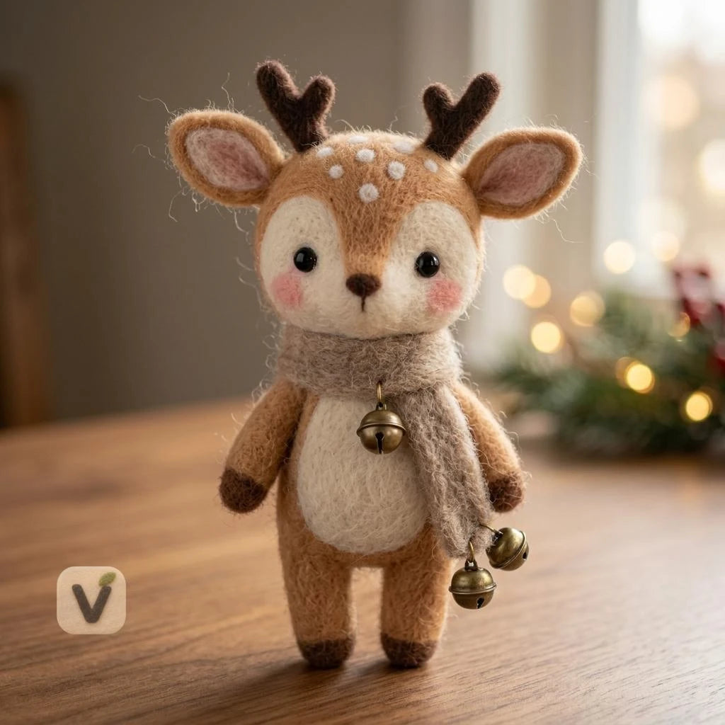 Jingle Bell Fawn Figurine
