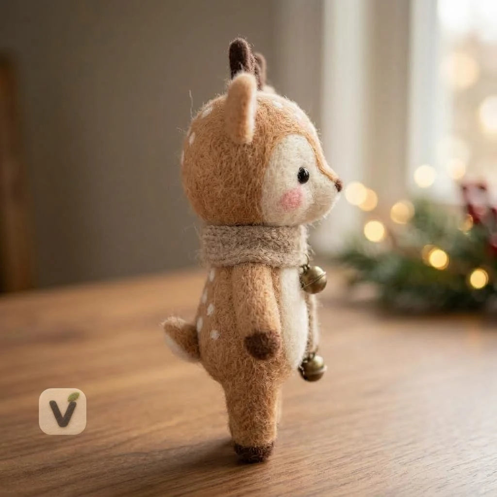 Jingle Bell Fawn Figurine