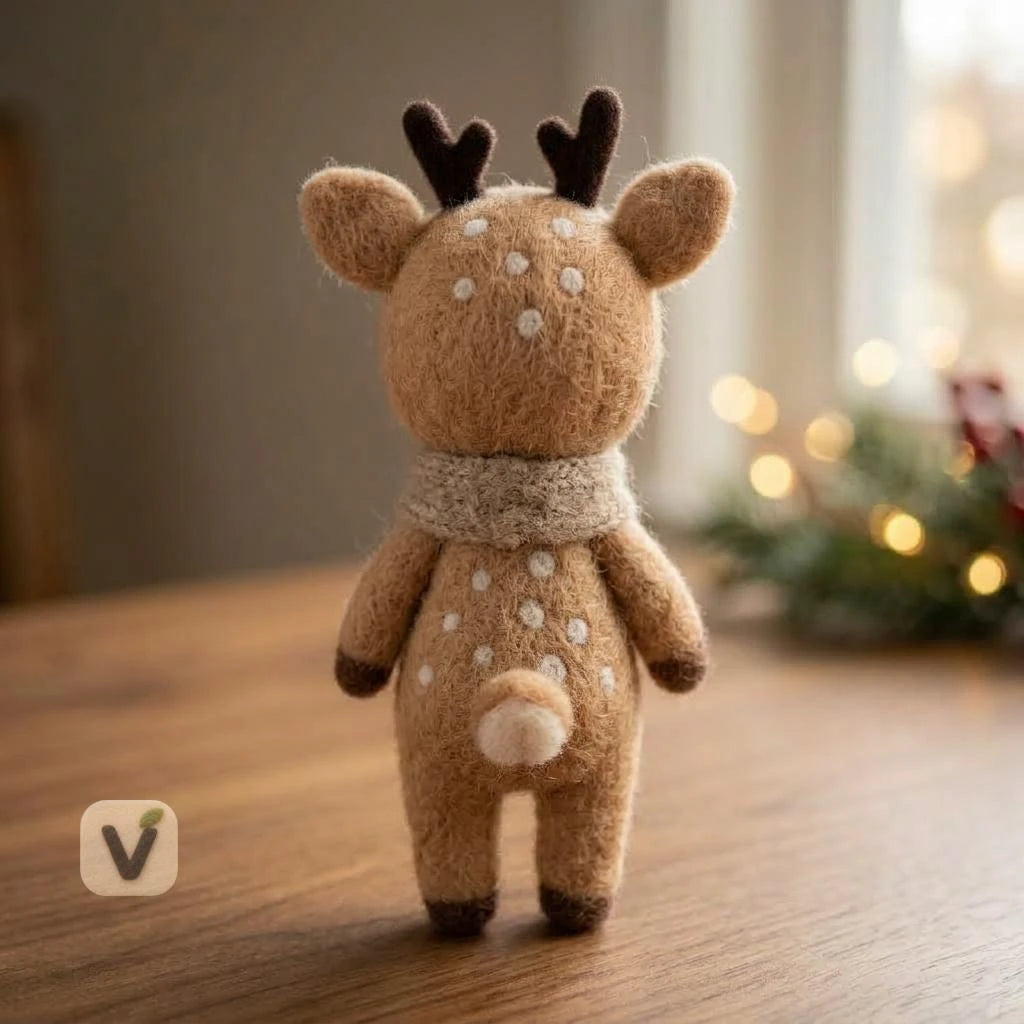Jingle Bell Fawn Figurine