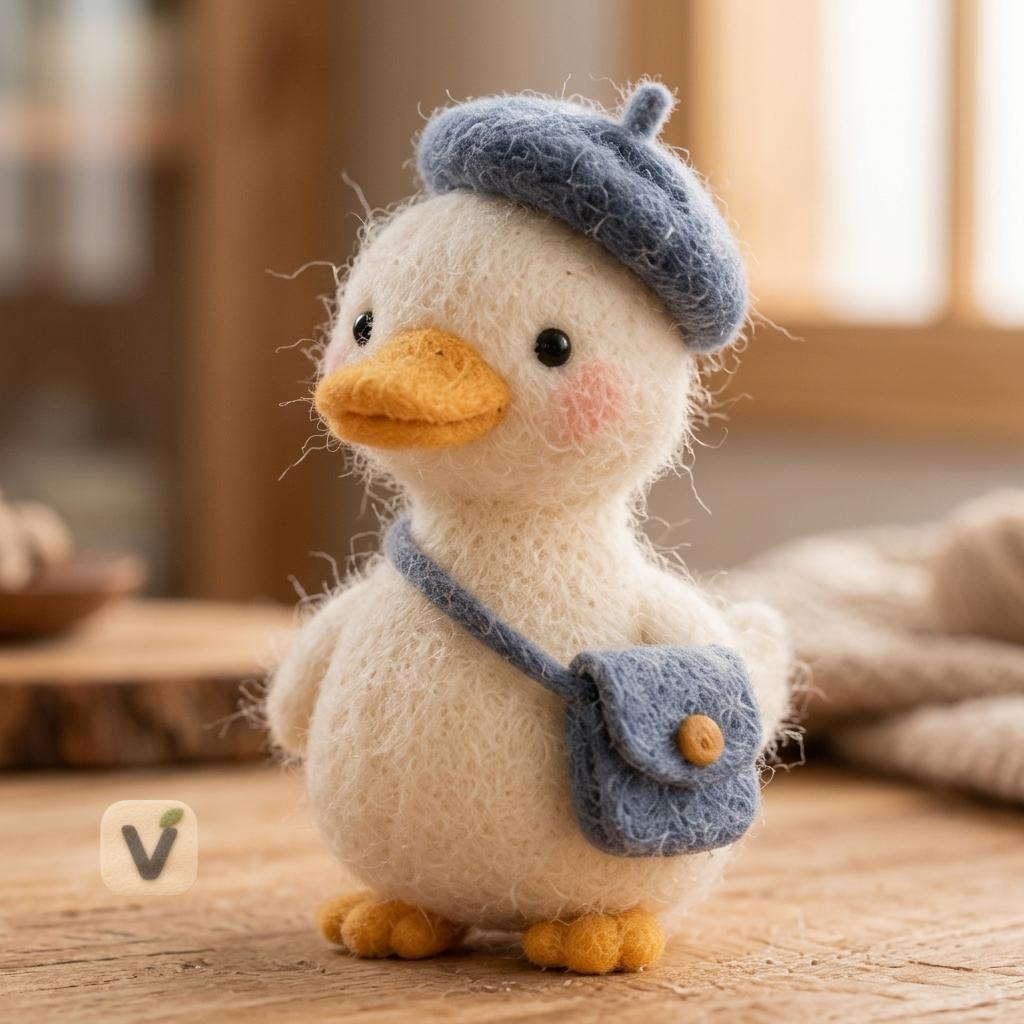 Little Traveler Duck Figurine