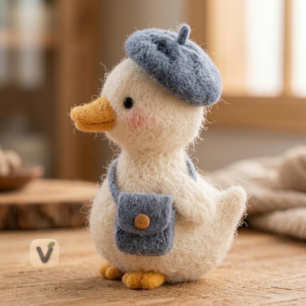 Little Traveler Duck Figurine