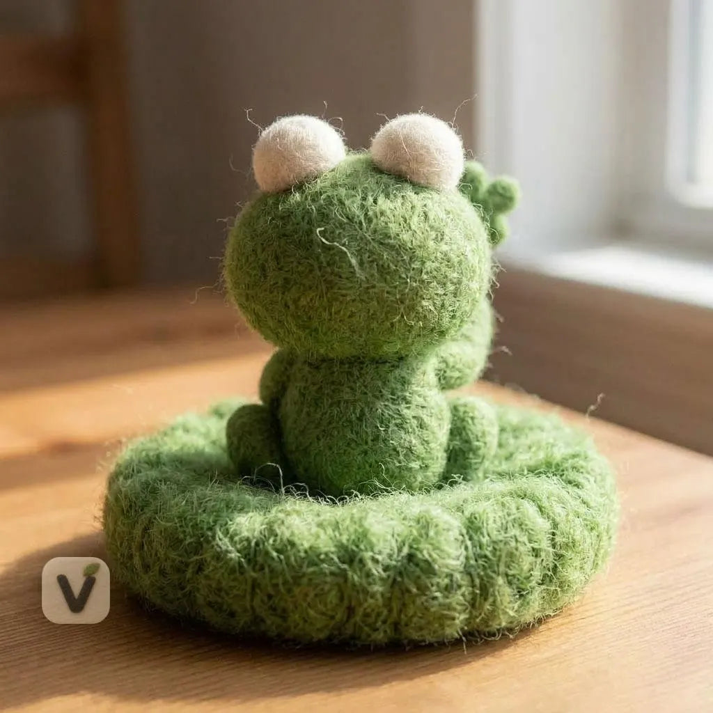 Lucky Clover Frog Figurine