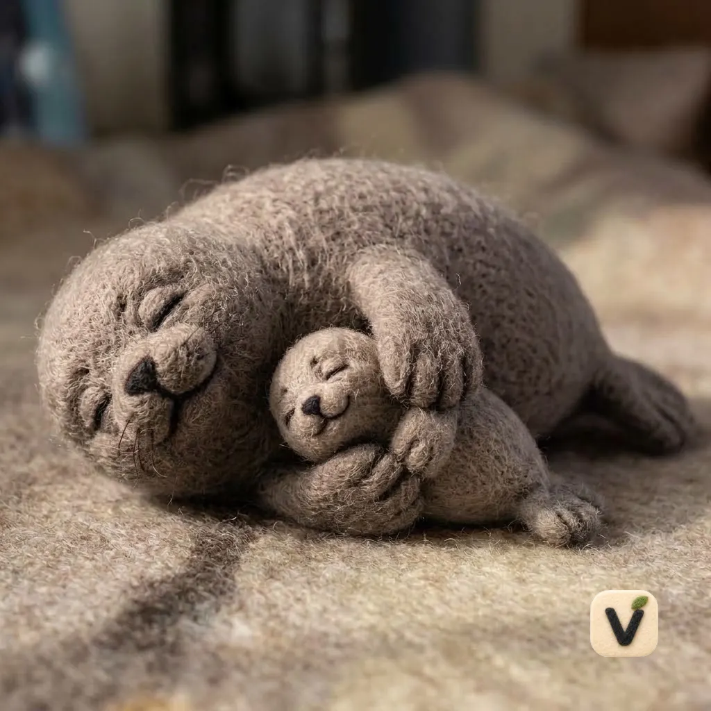 Mother Seal Figurine