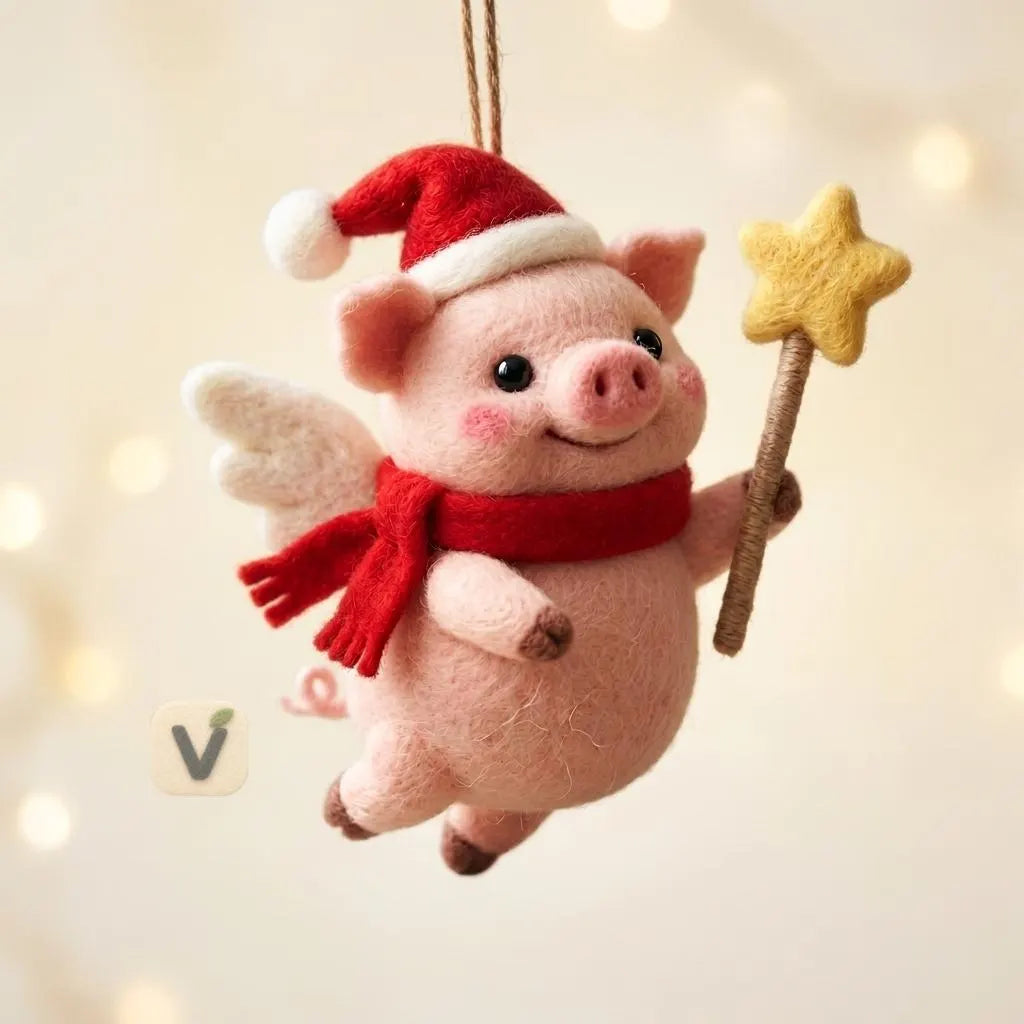 Pig's Christmas Wish Ornament