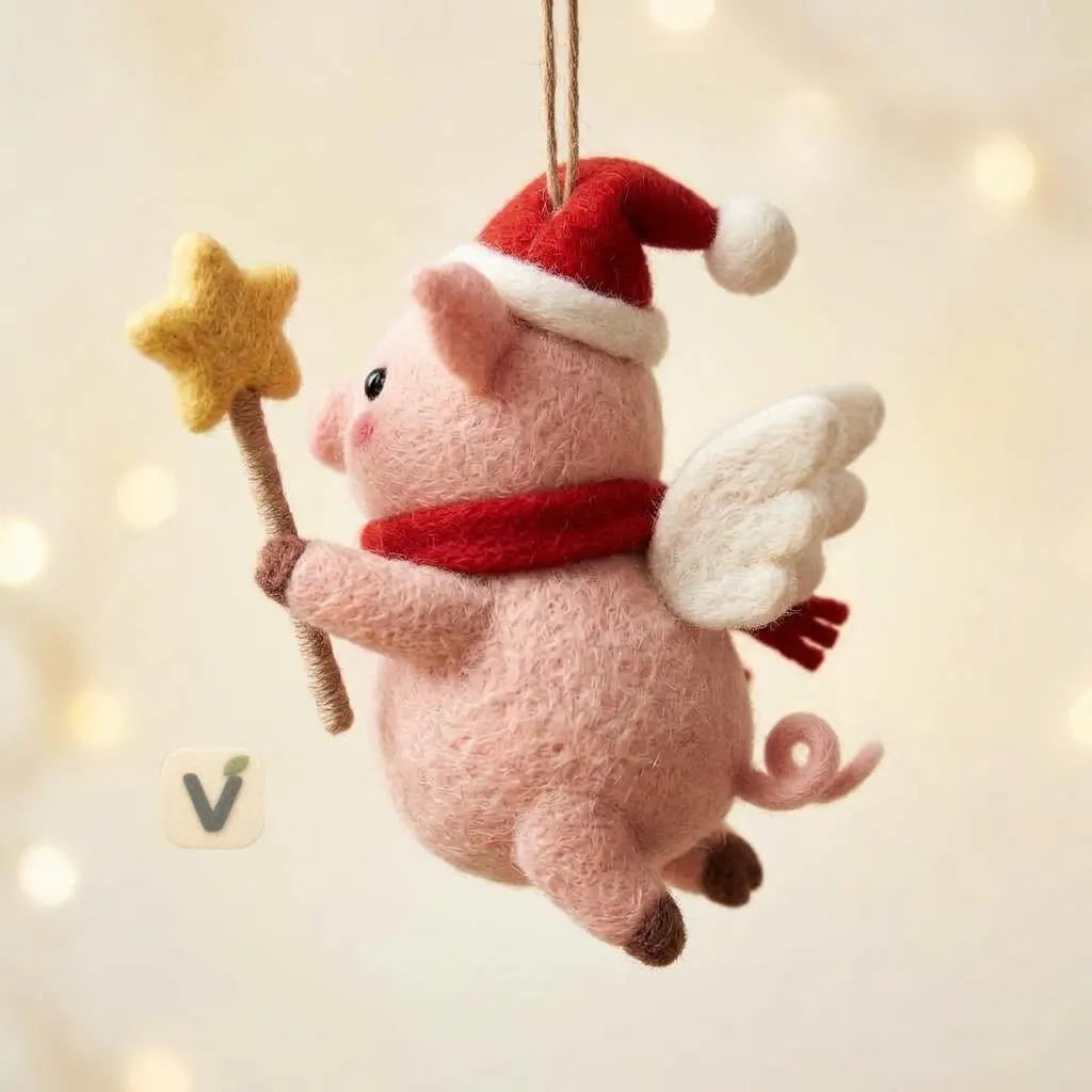 Pig's Christmas Wish Ornament