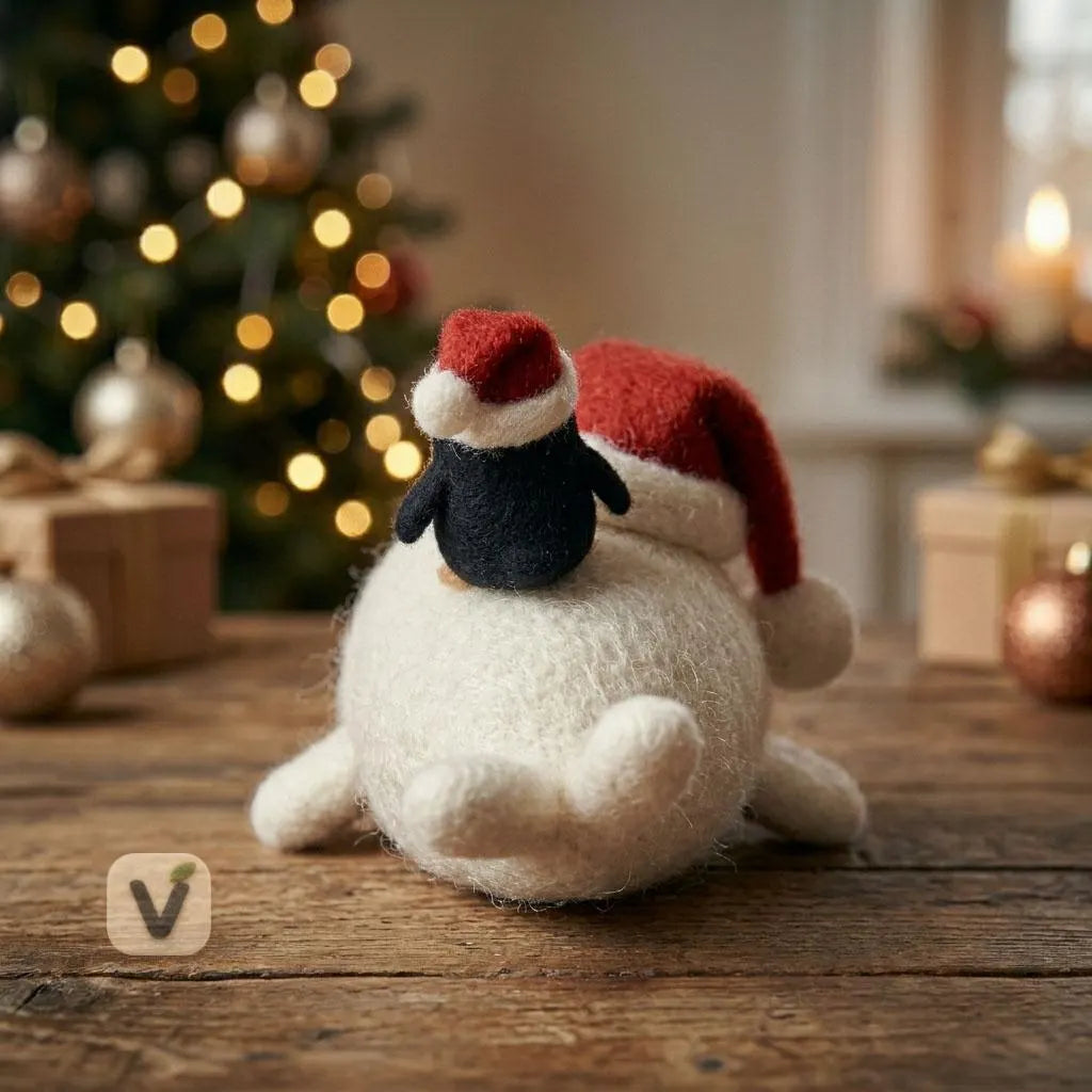 Santa Seal & His Penguin Pal Figurine