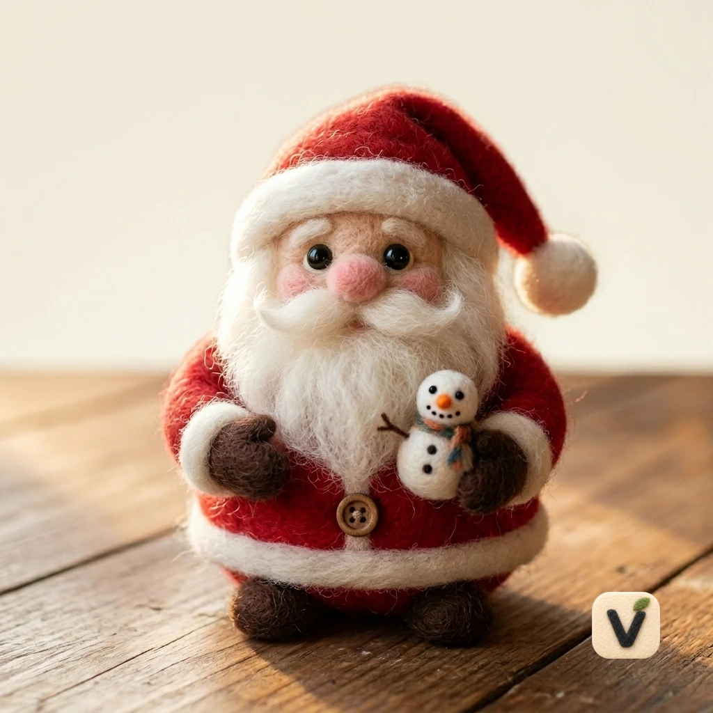 Santa with Snowman