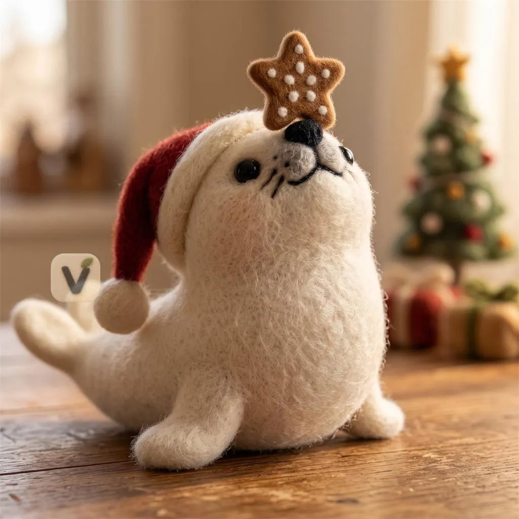 Seal's Star Cookie Trick Figurine