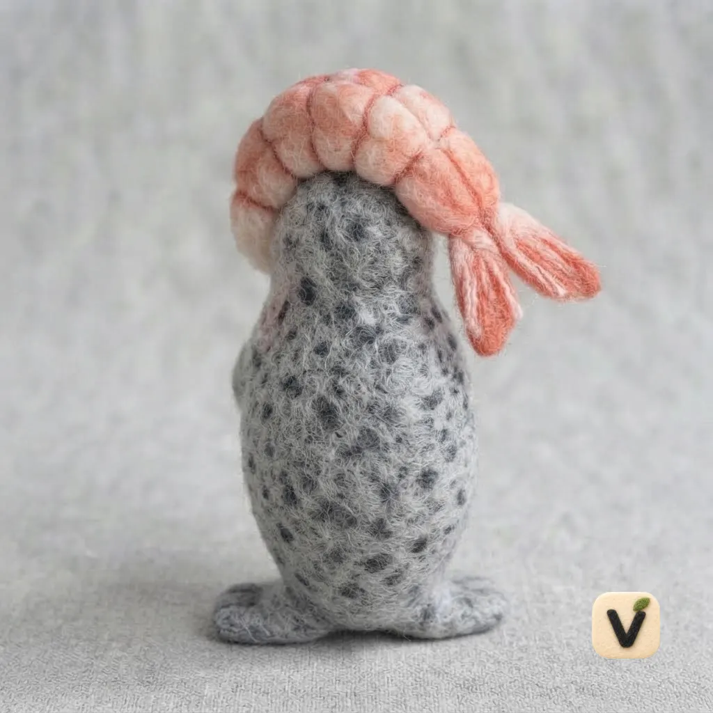 Shrimp Hat Seal Figurine