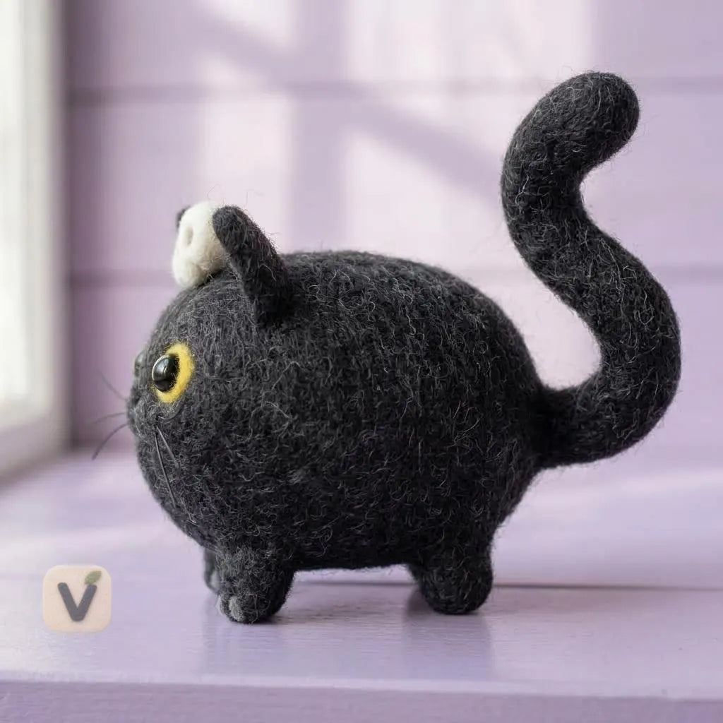 Skull Cat Figurine