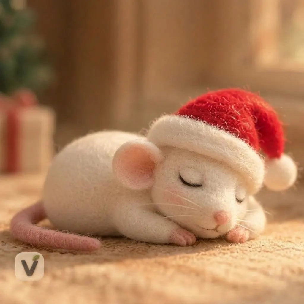 Sleeping Mouse's Silent Night Figurine