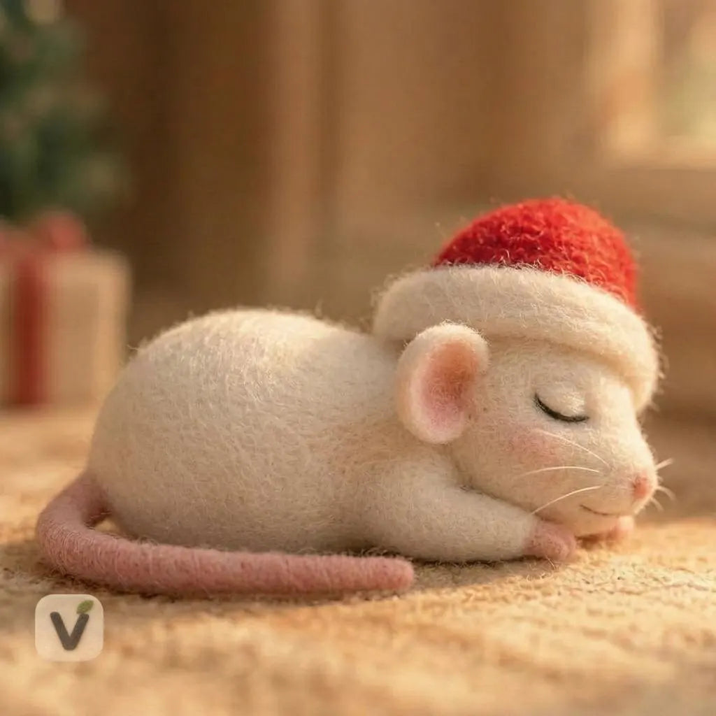 Sleeping Mouse's Silent Night Figurine