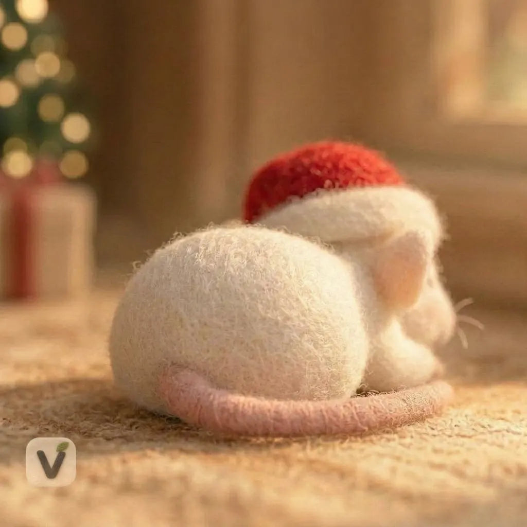 Sleeping Mouse's Silent Night Figurine