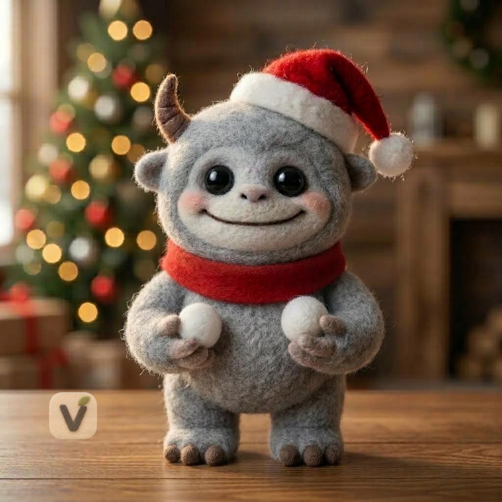 Smiley Snow Beast Figurine