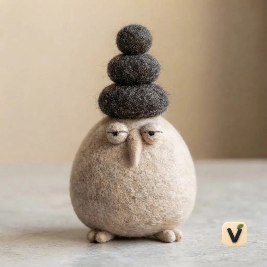 Stacked Felt Figurine